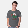 T-Rex Christmas-mens basic tee-AndreusD