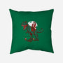 T-Rex Christmas-none removable cover w insert throw pillow-AndreusD