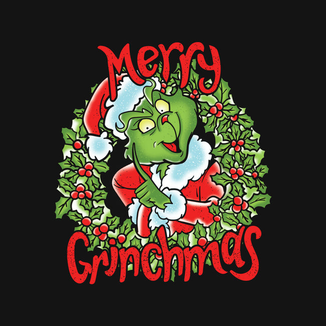 Merry Grinchmas-womens off shoulder sweatshirt-turborat14