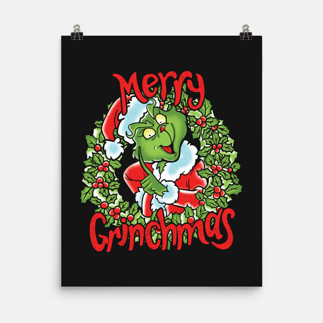 Merry Grinchmas-none matte poster-turborat14