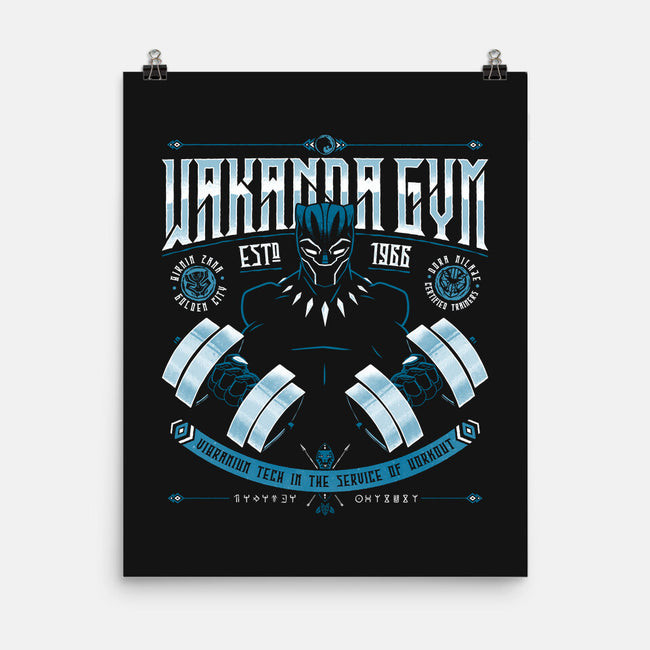 Wakanda Gym-none matte poster-teesgeex