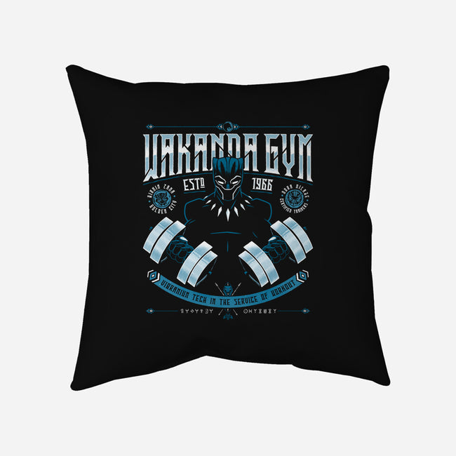Wakanda Gym-none removable cover w insert throw pillow-teesgeex
