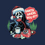 Calling Santa-none zippered laptop sleeve-momma_gorilla
