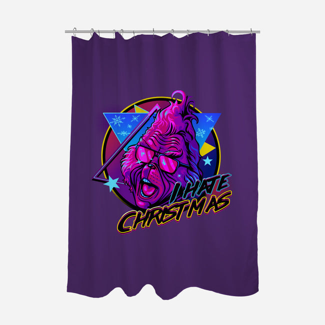 Hate Christmas-none polyester shower curtain-daobiwan