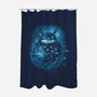 Big Friend Nebula-none polyester shower curtain-kharmazero