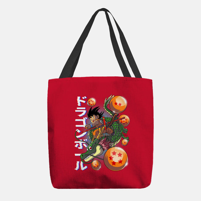 The Legend Of Goku-none basic tote bag-Diego Oliver