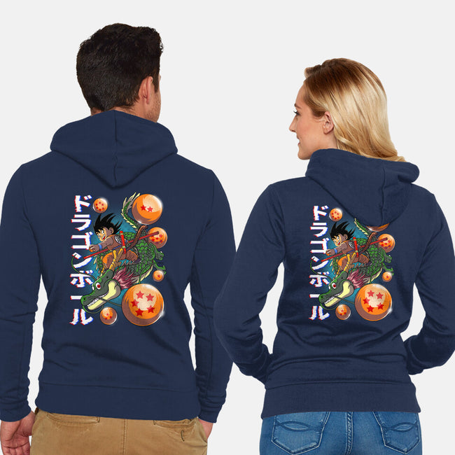 The Legend Of Goku-unisex zip-up sweatshirt-Diego Oliver