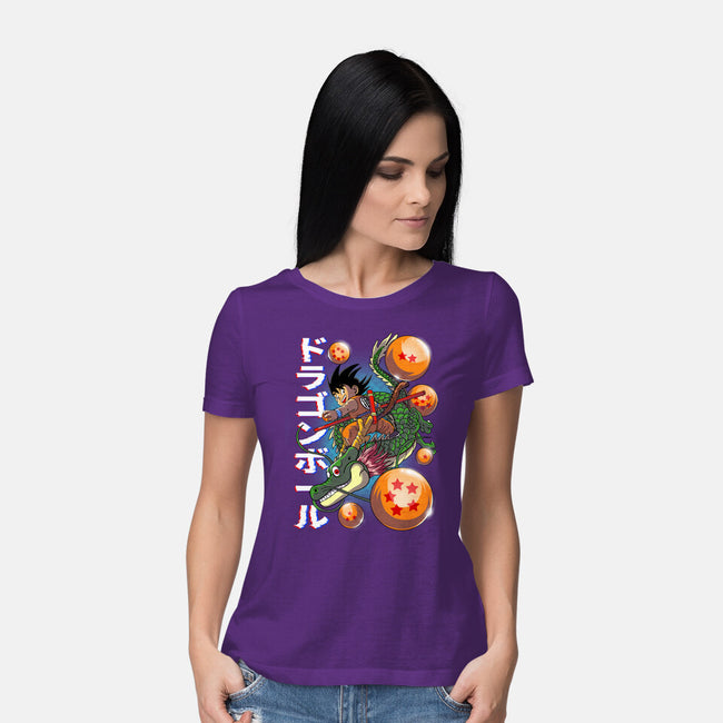 The Legend Of Goku-womens basic tee-Diego Oliver