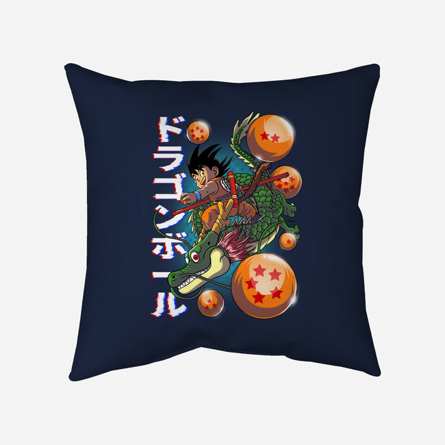 The Legend Of Goku-none removable cover w insert throw pillow-Diego Oliver
