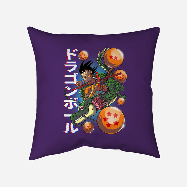 The Legend Of Goku-none removable cover w insert throw pillow-Diego Oliver
