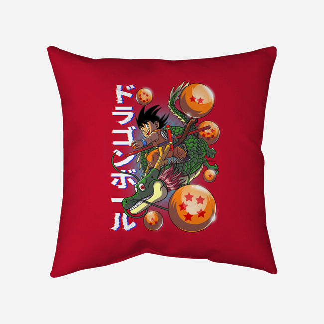 The Legend Of Goku-none removable cover w insert throw pillow-Diego Oliver