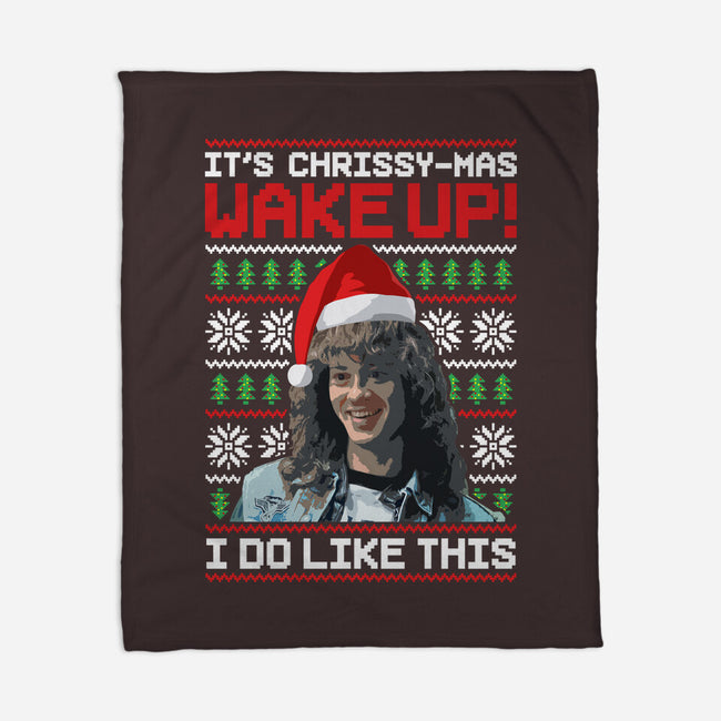 Happy Chrissymas-none fleece blanket-rocketman_art