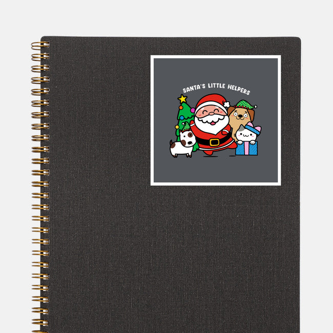 Santa's Little Helpers-none glossy sticker-bloomgrace28