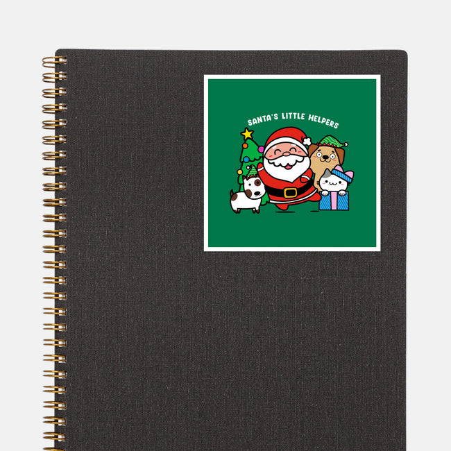 Santa's Little Helpers-none glossy sticker-bloomgrace28