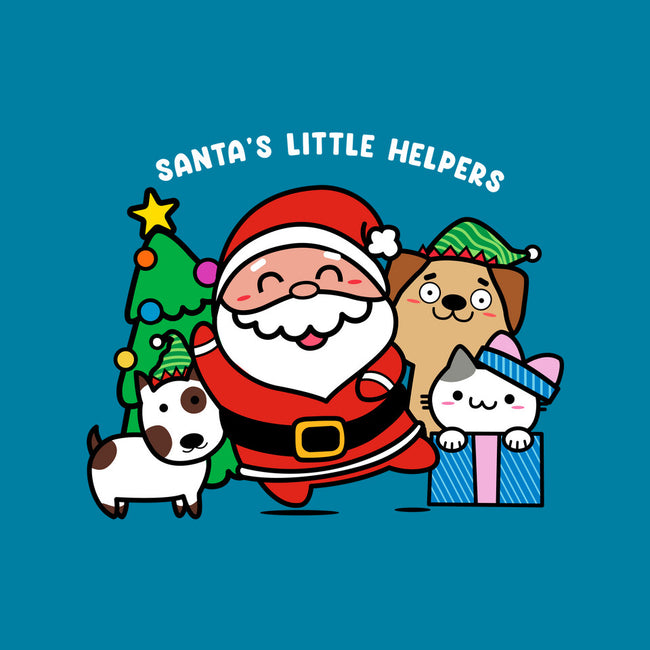 Santa's Little Helpers-none drawstring bag-bloomgrace28