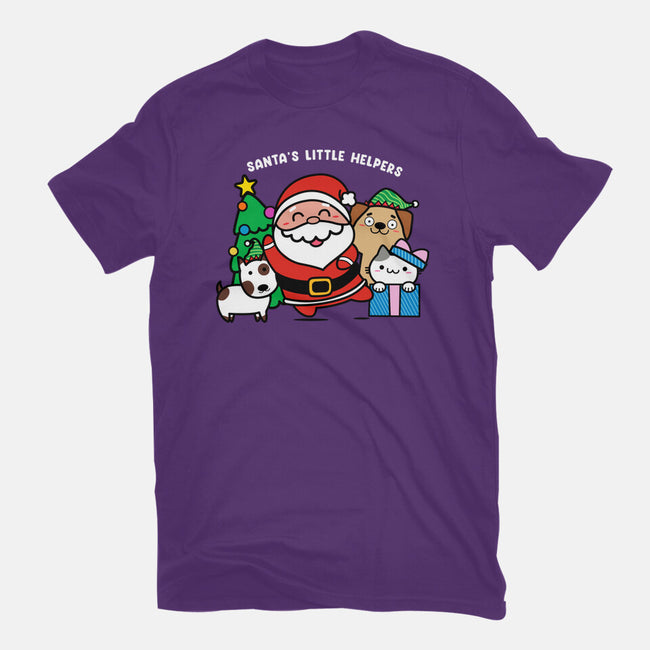 Santa's Little Helpers-womens fitted tee-bloomgrace28