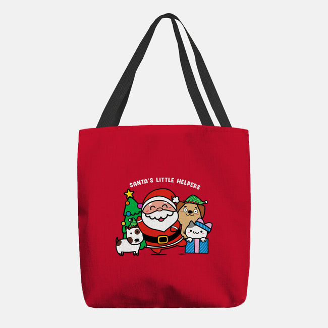 Santa's Little Helpers-none basic tote bag-bloomgrace28
