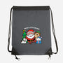 Santa's Little Helpers-none drawstring bag-bloomgrace28