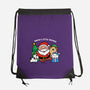 Santa's Little Helpers-none drawstring bag-bloomgrace28