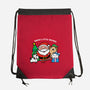 Santa's Little Helpers-none drawstring bag-bloomgrace28
