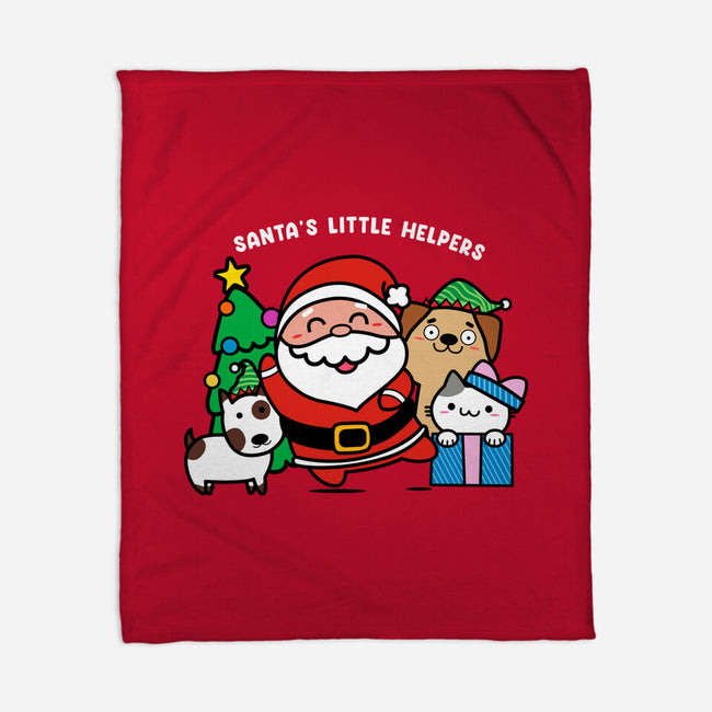 Santa's Little Helpers-none fleece blanket-bloomgrace28