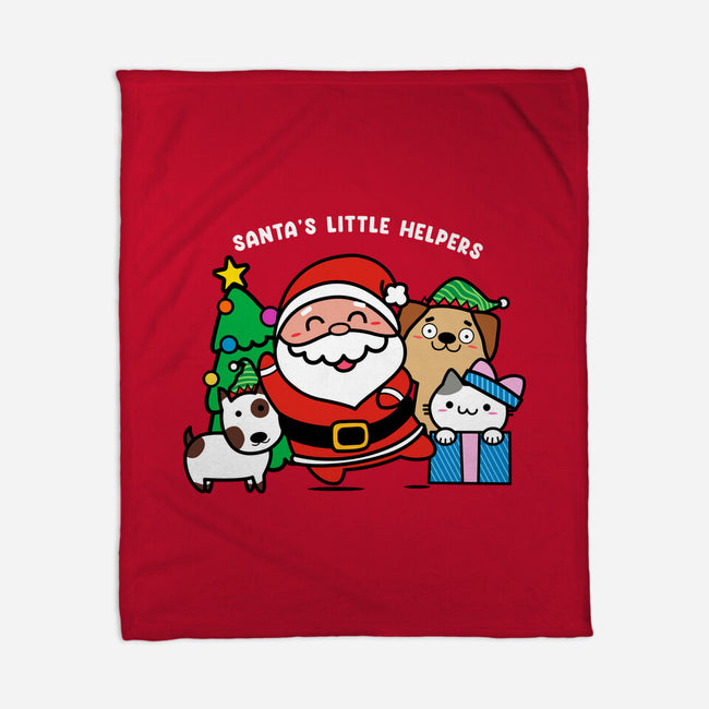 Santa's Little Helpers-none fleece blanket-bloomgrace28
