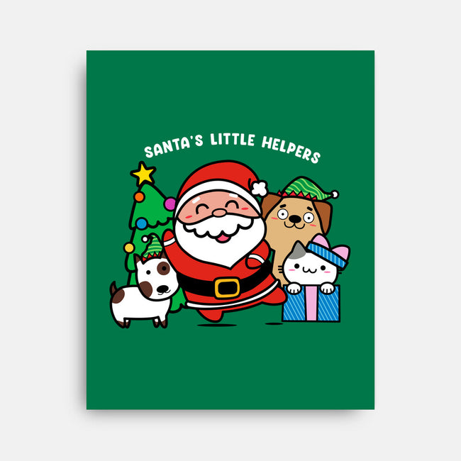 Santa's Little Helpers-none stretched canvas-bloomgrace28