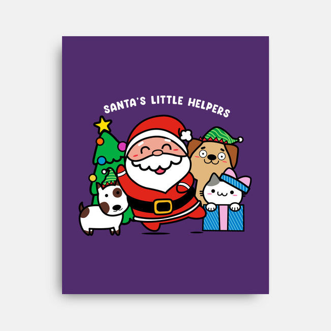 Santa's Little Helpers-none stretched canvas-bloomgrace28