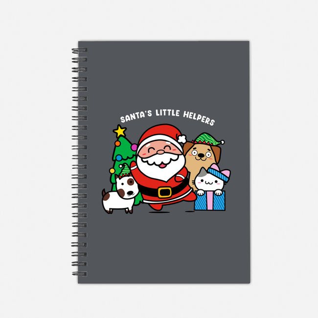 Santa's Little Helpers-none dot grid notebook-bloomgrace28