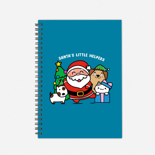 Santa's Little Helpers-none dot grid notebook-bloomgrace28
