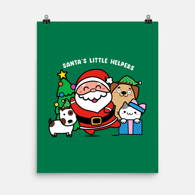 Santa's Little Helpers-none matte poster-bloomgrace28