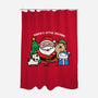 Santa's Little Helpers-none polyester shower curtain-bloomgrace28
