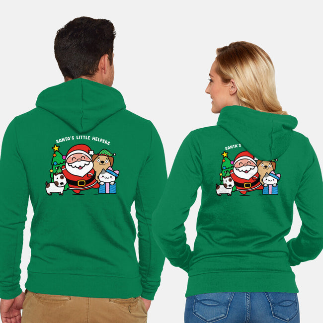 Santa's Little Helpers-unisex zip-up sweatshirt-bloomgrace28
