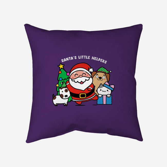 Santa's Little Helpers-none removable cover throw pillow-bloomgrace28