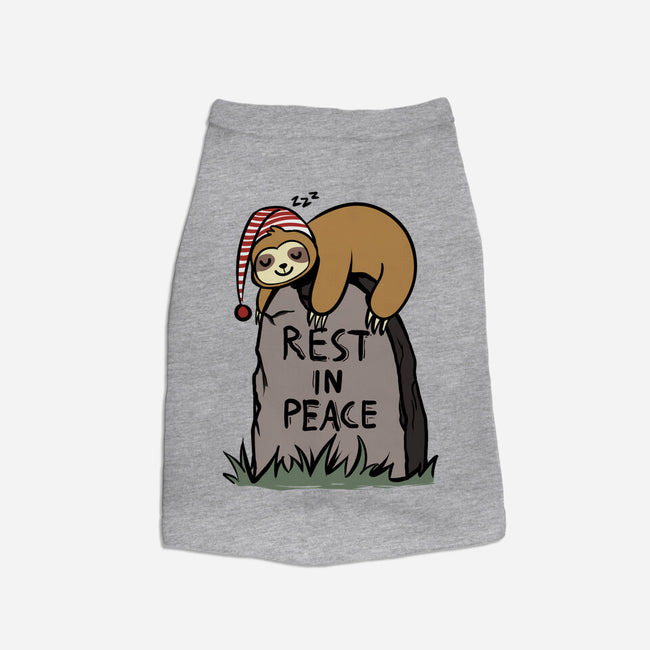 Snooze In Peace-dog basic pet tank-fanfabio