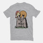 Snooze In Peace-womens fitted tee-fanfabio