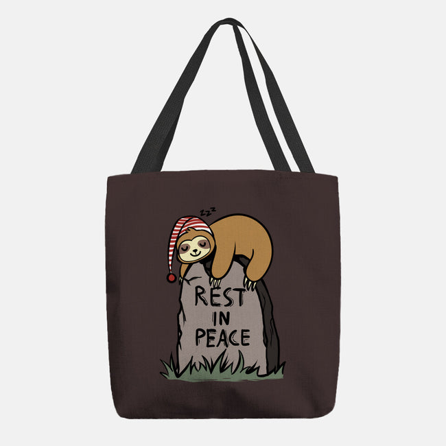 Snooze In Peace-none basic tote bag-fanfabio