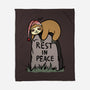 Snooze In Peace-none fleece blanket-fanfabio