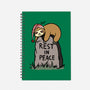 Snooze In Peace-none dot grid notebook-fanfabio