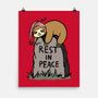 Snooze In Peace-none matte poster-fanfabio