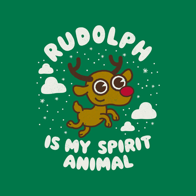 Rudolph Is My Spirit Animal-mens basic tee-Weird & Punderful