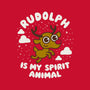 Rudolph Is My Spirit Animal-womens racerback tank-Weird & Punderful