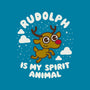 Rudolph Is My Spirit Animal-none zippered laptop sleeve-Weird & Punderful