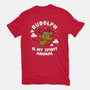 Rudolph Is My Spirit Animal-womens basic tee-Weird & Punderful