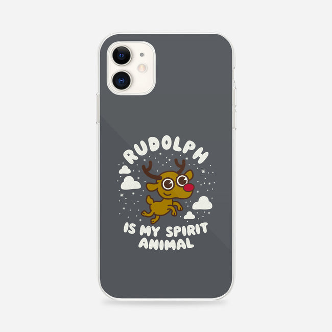 Rudolph Is My Spirit Animal-iphone snap phone case-Weird & Punderful