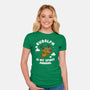 Rudolph Is My Spirit Animal-womens fitted tee-Weird & Punderful