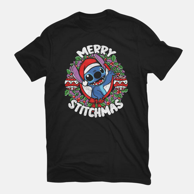 Merry Stitchmas-womens basic tee-turborat14
