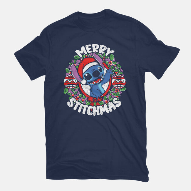 Merry Stitchmas-womens basic tee-turborat14
