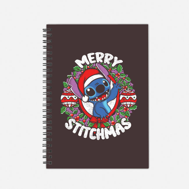 Merry Stitchmas-none dot grid notebook-turborat14