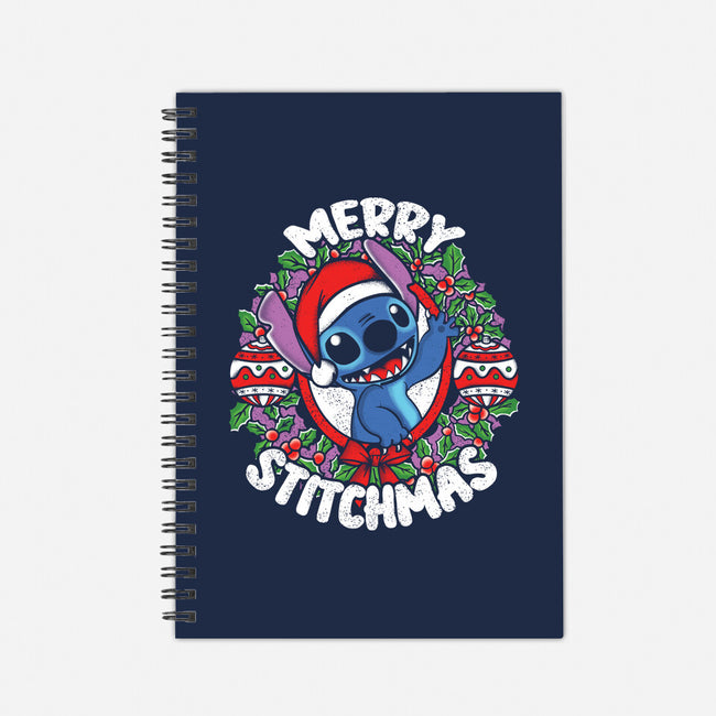 Merry Stitchmas-none dot grid notebook-turborat14